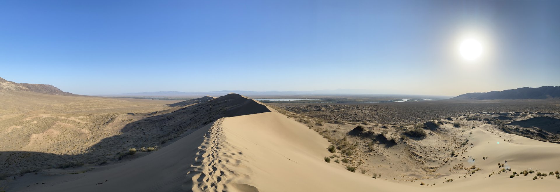 The Singing Dune — the Willow — the Chalk Mountains of Aktau